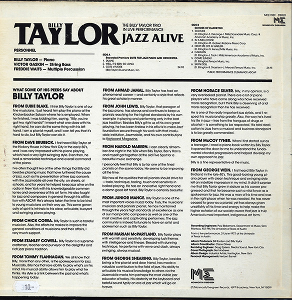 Billy Taylor, Billy Taylor Trio-1
