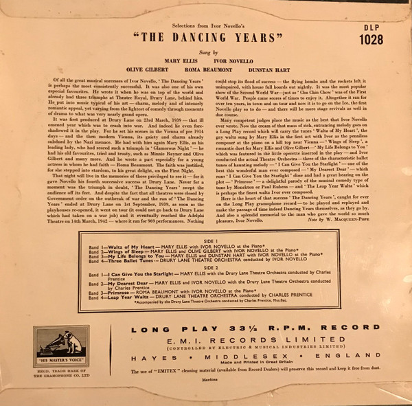 Ivor Novello, Roma Beaumont, Mary Ellis, Olive Gilbert And The Drury Lane Theatre Orchestra-1