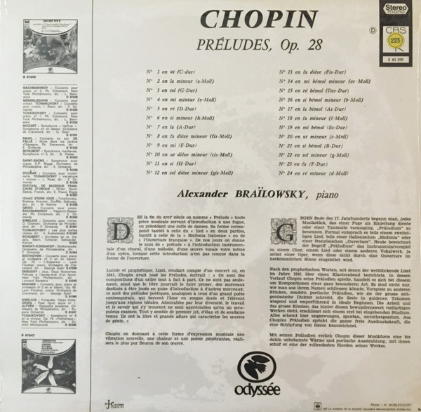 Frédéric Chopin, Alexander Brailowsky-1