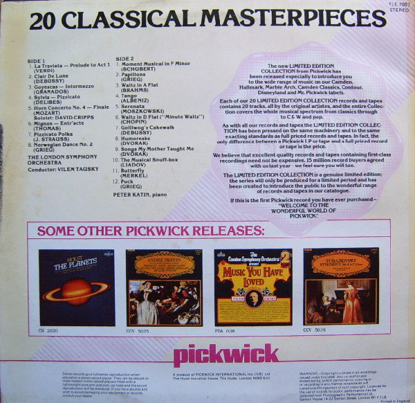 London Symphony Orchestra Conducted By Vilem Tausky, Peter Katin-1