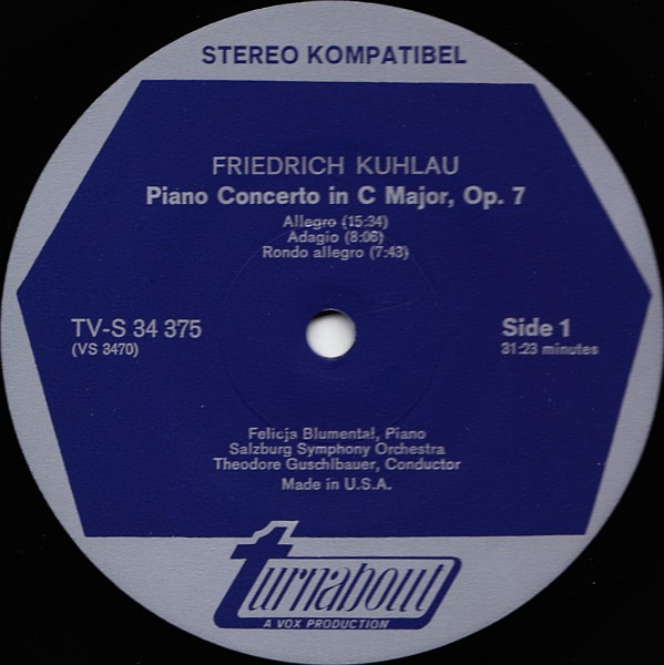 Daniel Friedrich Rudolph Kuhlau / Muzio Clementi, Felicja Blumental, Alberto Zedda / Theodor Guschlbauer-1