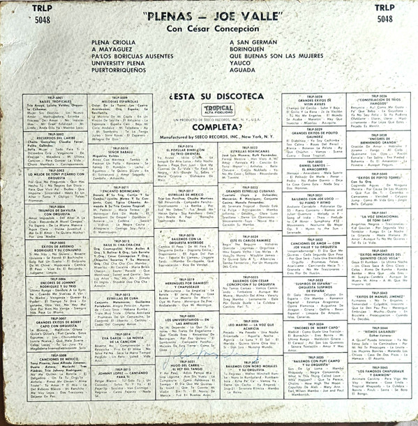 Joe Valle Con Cesar Concepcion Y Su Orquesta-1