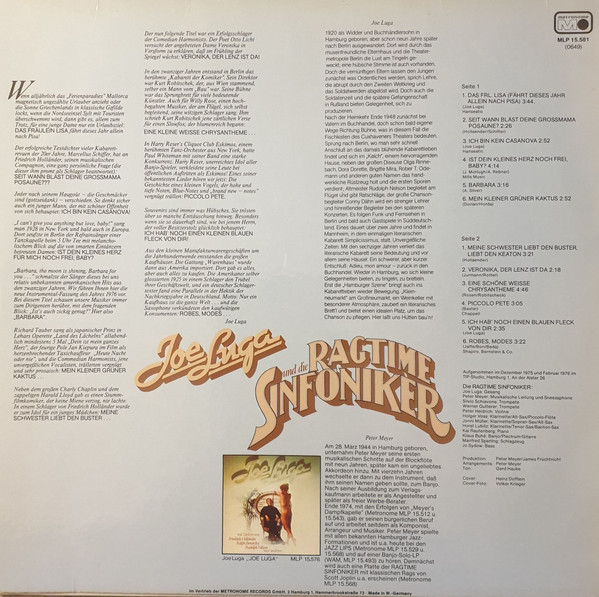 Joe Luga, Die Ragtime Sinfoniker-1