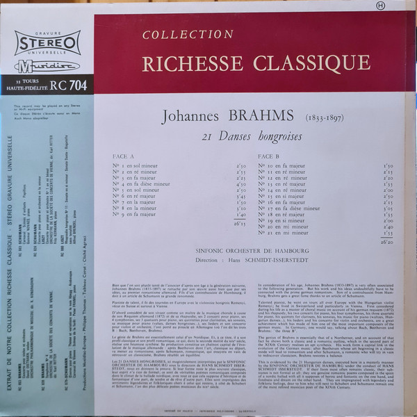 Johannes Brahms - NDR Sinfonieorchester, Hans Schmidt-Isserstedt-1