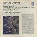 Elliott Carter - Paul Jacobs (3), Gilbert Kalish, Contemporary Chamber Ensemble, Arthur Weisberg, Paul Zukofsky-0