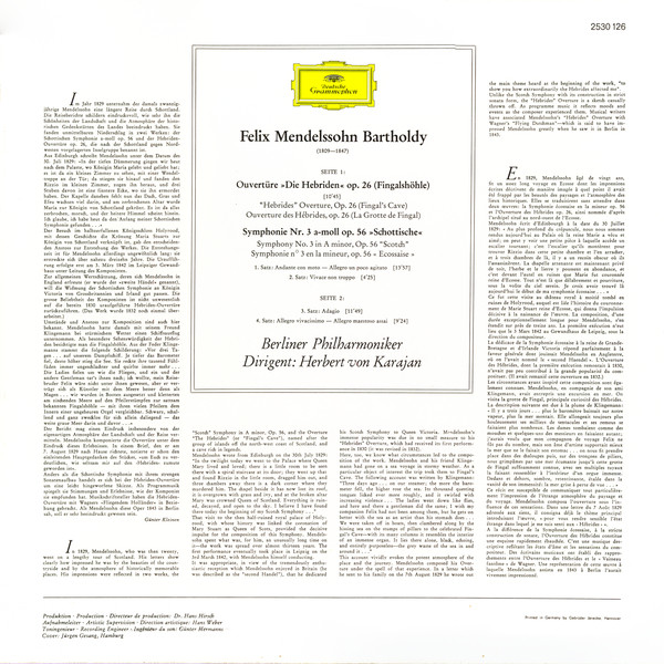 Felix Mendelssohn-Bartholdy, Berliner Philharmoniker • Herbert von Karajan-1