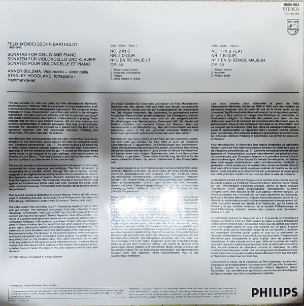 Felix Mendelssohn-Bartholdy – Anner Bylsma, Stanley Hoogland-1