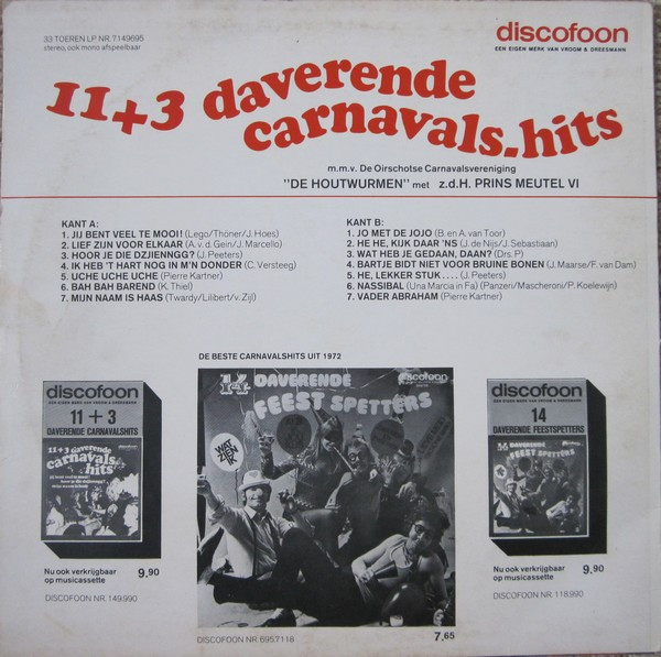 De Oirschotse Carnavalsvereniging "De Houtwurmen" Met z.d.H Prins Meutel VI-1