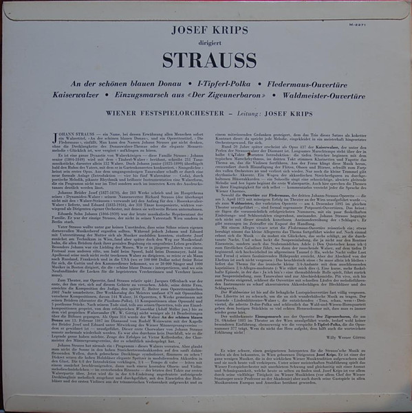 Johann Strauss Jr., Josef Krips Dirigiert Wiener Festspielorchester-1