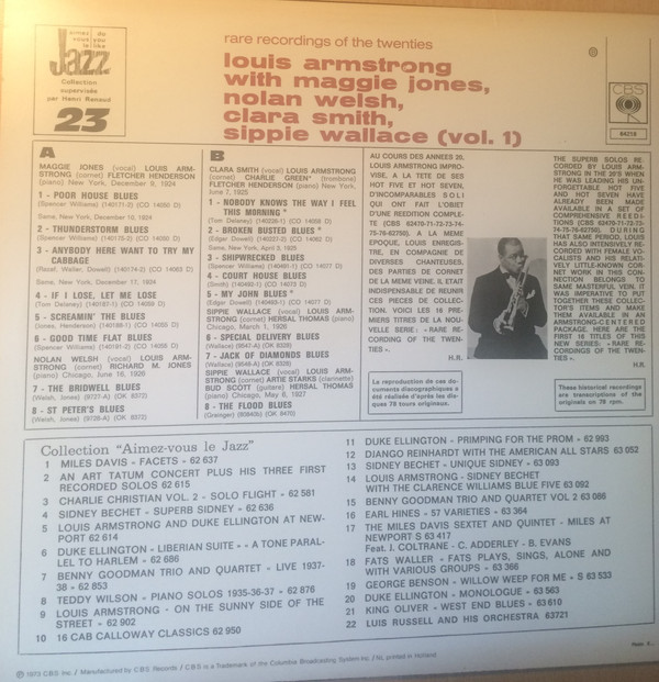 Louis Armstrong With Maggie Jones, Nolan Welsh, Clara Smith, Sippie Wallace-1