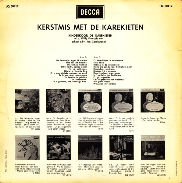 Kinderkoor De Karekieten o.l.v. Willy François Met Orkest Jan Corduwener-1