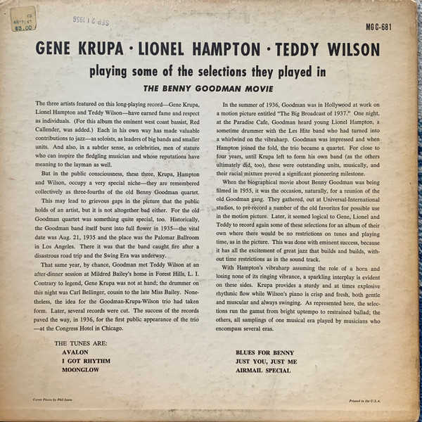 Gene Krupa ･ Lionel Hampton ･ Teddy Wilson-1