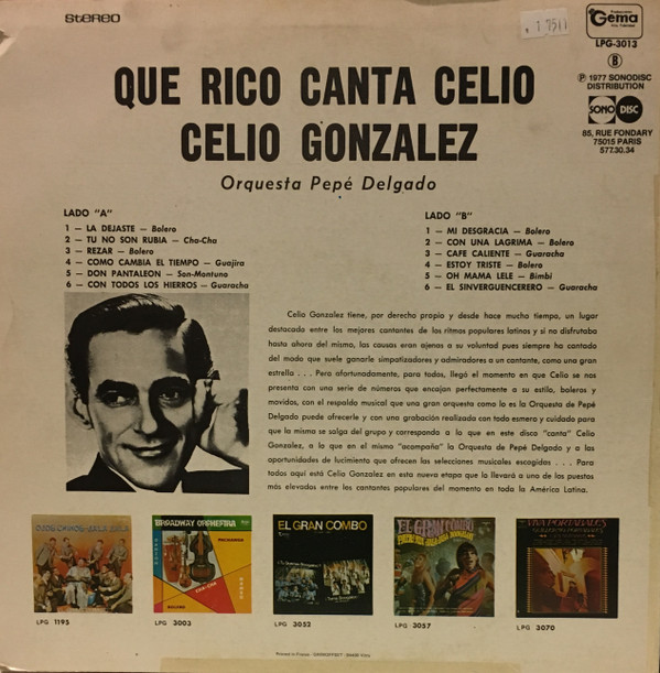 Celio González Con La Orquesta De Pepé Delgado-1
