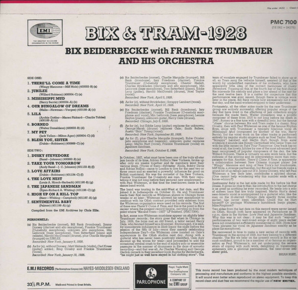 Bix Beiderbecke With Frankie Trumbauer And His Orchestra-1