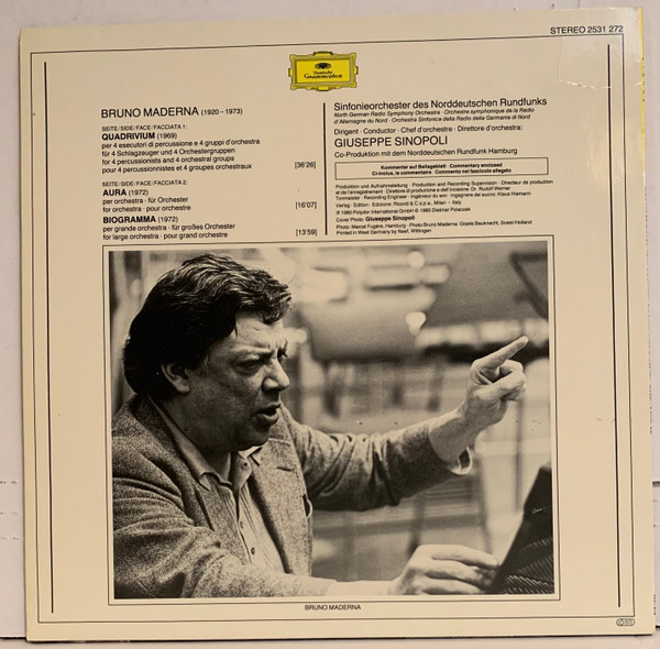 Bruno Maderna, NDR Sinfonieorchester, Giuseppe Sinopoli-1