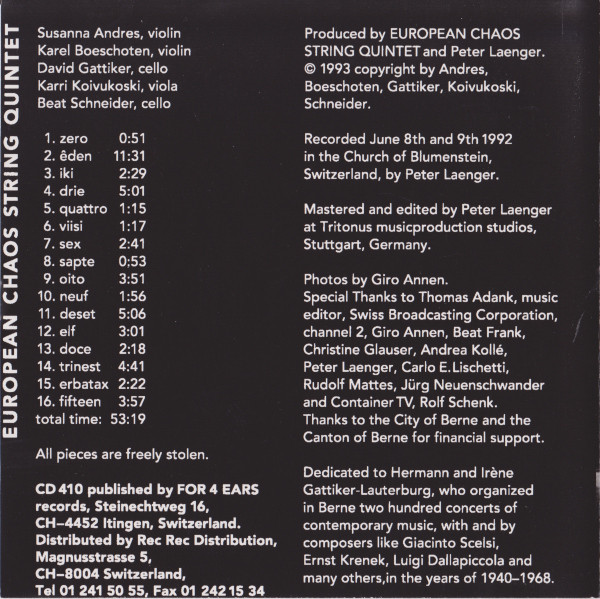 European Chaos String Quintet-1