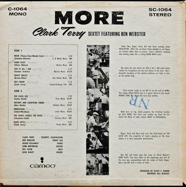 Clark Terry Sextet featuring Ben Webster-1