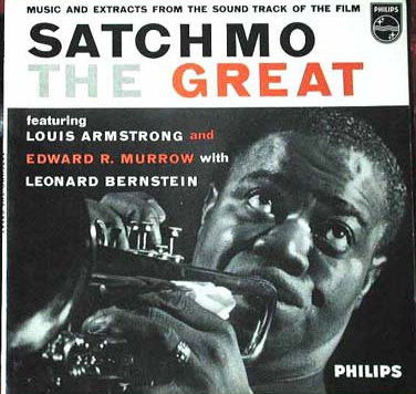 Louis Armstrong And Edward R. Murrow With Leonard Bernstein-0