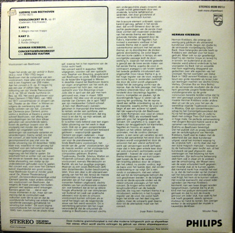 Ludwig van Beethoven - Herman Krebbers, Concertgebouworkest, Bernard Haitink-1