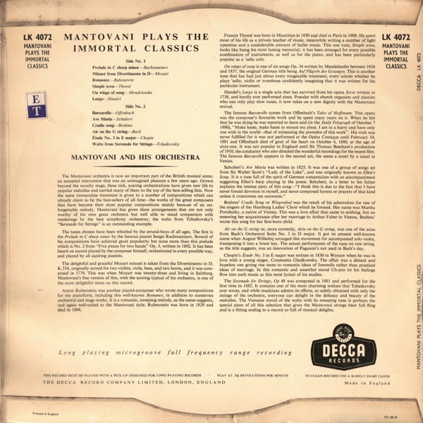 Mantovani And His Orchestra-1