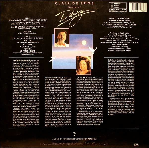 Claude Debussy - James Galway • Marisa Robles • Graham Oppenheimer • The Chamber Orchestra Of Europe-1