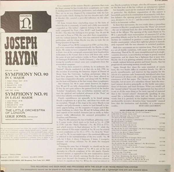 Joseph Haydn, The Little Orchestra Of London, Leslie Jones-1