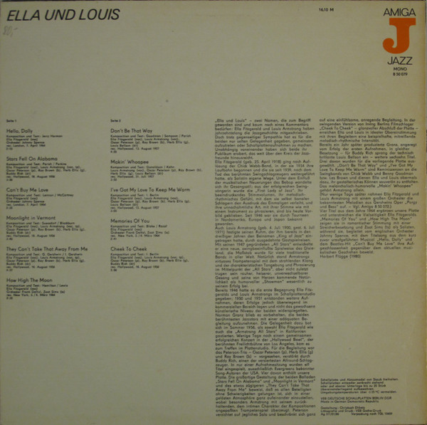 Ella Fitzgerald Und Louis Armstrong-1