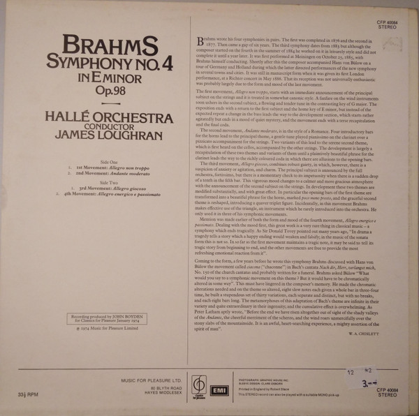 Johannes Brahms - Hallé Orchestra, James Loughran-1