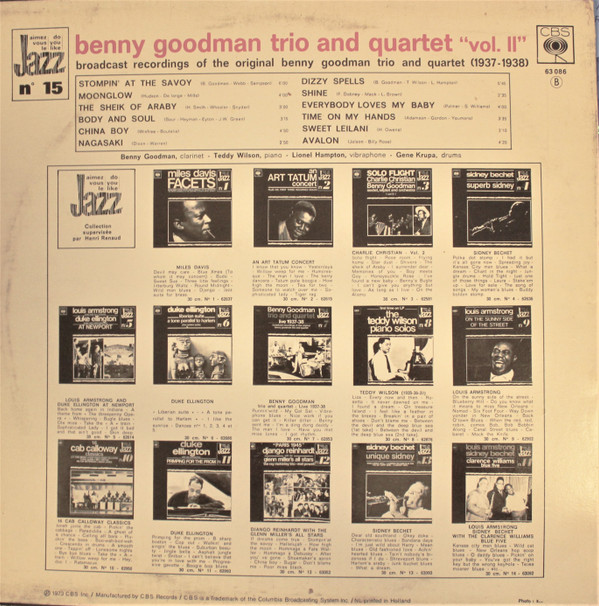 Benny Goodman Trio And The Benny Goodman Quartet-1