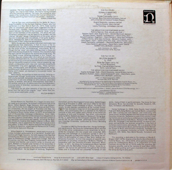 Donald Martino / Milton Babbitt-1