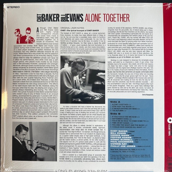 Chet Baker, Bill Evans-1