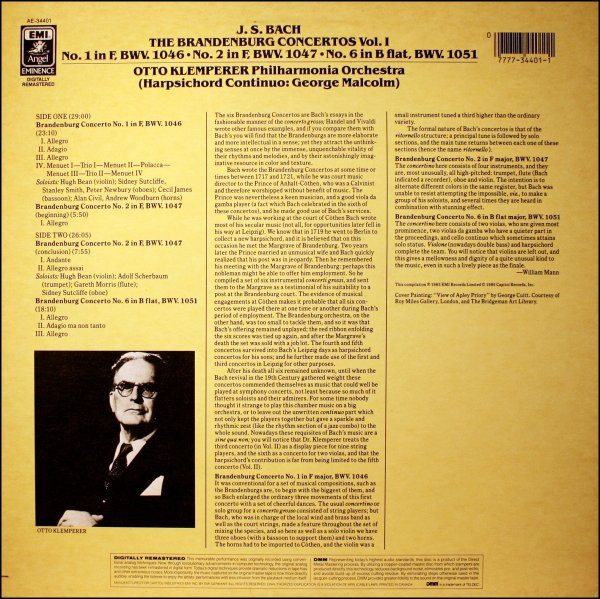 Johann Sebastian Bach - Otto Klemperer & Philharmonia Orchestra-1