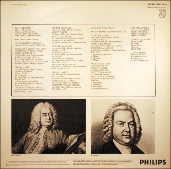 Johann Sebastian Bach / Georg Friedrich Händel - Frans Brüggen-1