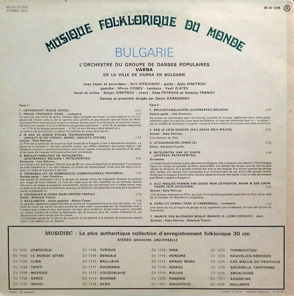 L'orchestre Du Grupe De Danses Populaires Varna-1