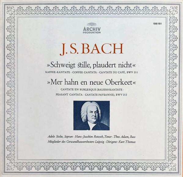 Johann Sebastian Bach / Adele Stolte, Hans-Joachim Rotzsch, Theo Adam, Gewandhausorchester Leipzig , Dirigent Kurt Thomas-0
