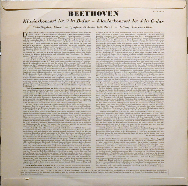 Ludwig Van Beethoven – Nikita Magaloff - Zurich Radio Orchestra , Leitung : Gianfranco Rivoli-1