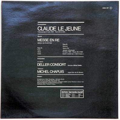 Claude Le Jeune, Deller Consort-1