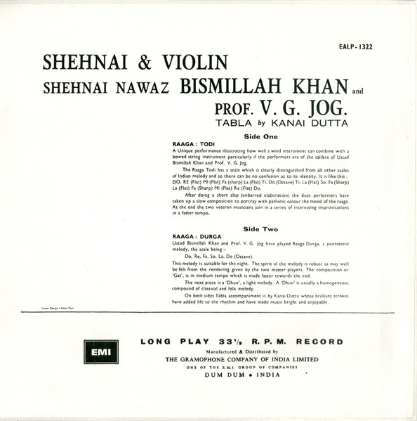 Bismillah Khan & V. G. Jog-1