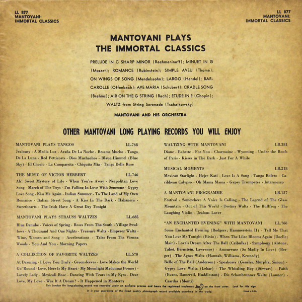 Mantovani And His Orchestra-1