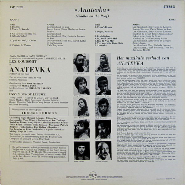 Joseph Stein, Jerry Bock, Sheldon Harnick, Lex Goudsmit-1
