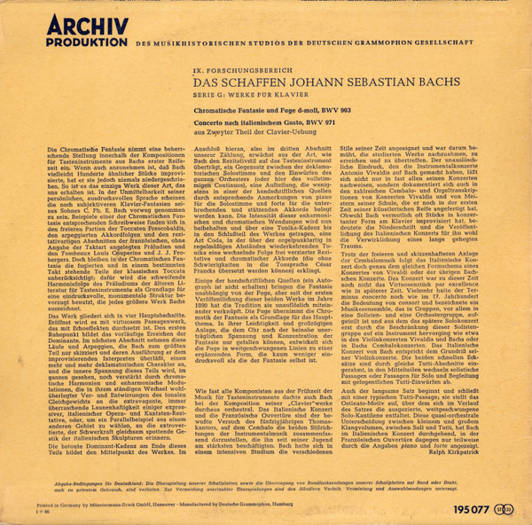 Johann Sebastian Bach - Ralph Kirkpatrick-1