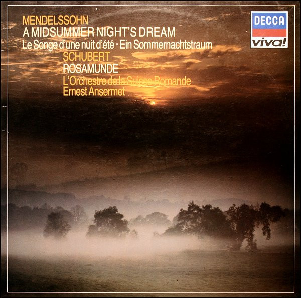 Felix Mendelssohn-Bartholdy / Franz Schubert / L'Orchestre De La Suisse Romande • Ernest Ansermet-0