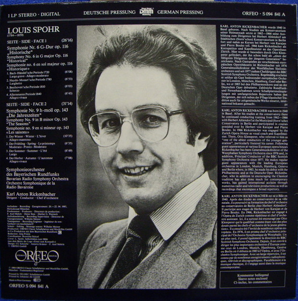 Louis Spohr - Symphonie-Orchester Des Bayerischen Rundfunks, Karl Anton Rickenbacher-1