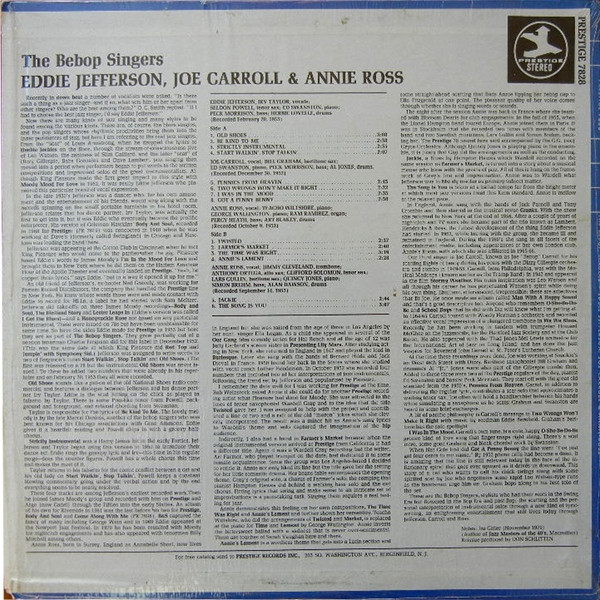 Eddie Jefferson, Joe Carroll & Annie Ross-1