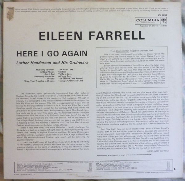 Eileen Farrell, Luther Henderson And His Orchestra-1
