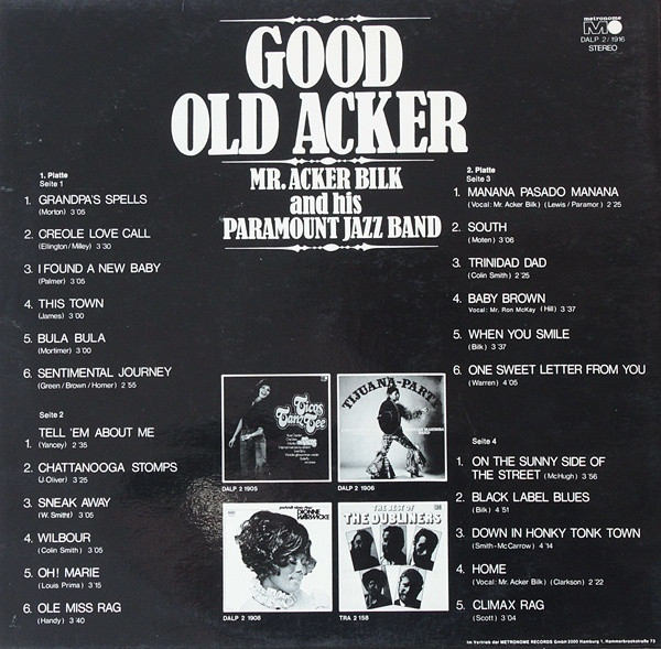 Acker Bilk And His Paramount Jazz Band-1