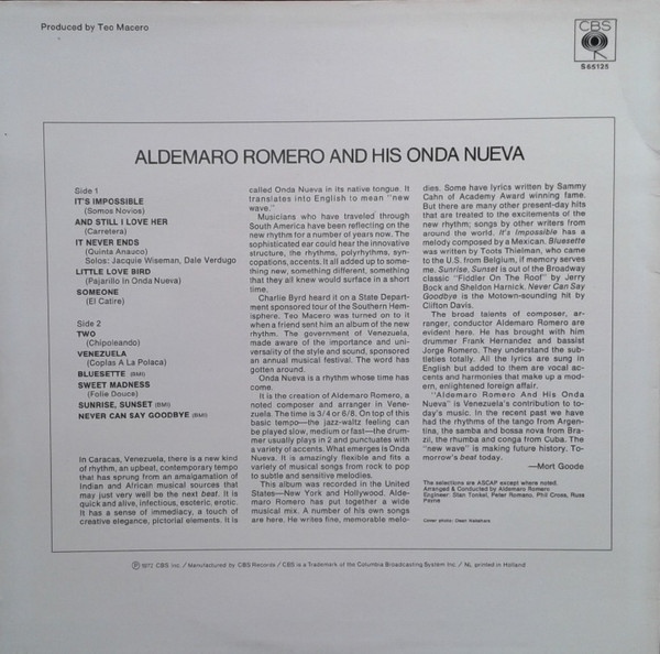 Aldemaro Romero Y Su Onda Nueva-1