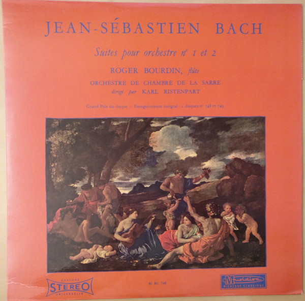 Johann Sebastian Bach / Roger Bourdin, Kammerorchester Des Saarländischen Rundfunks, Saarbrücken Dirigé Par Karl Ristenpart-0