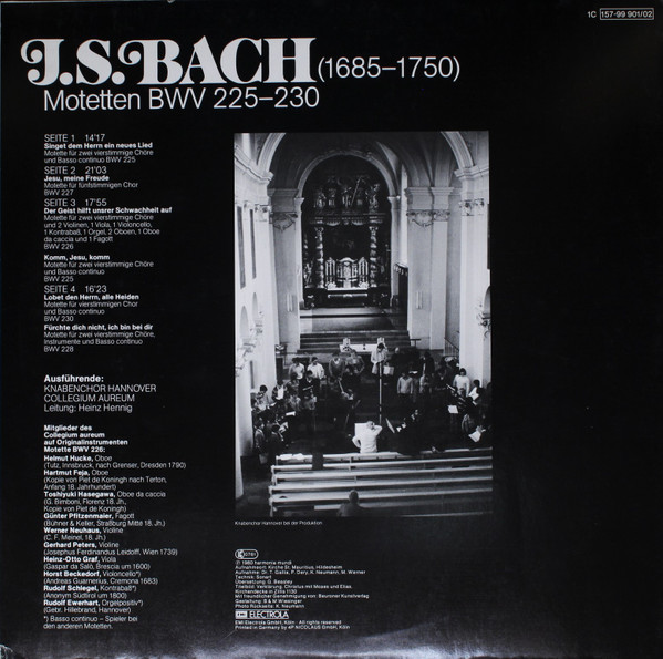 Johann Sebastian Bach - Knabenchor Hannover, Collegium Aureum Dir: Heinz Hennig-1