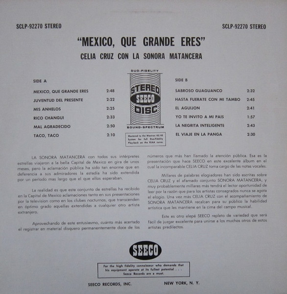 Celia Cruz Acompañada Por La Sonora Matancera-1
